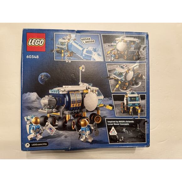 New Sealed Bag Damaged Box LEGO City Space Lunar Roving Vehicle Set 60348 Moon - Picture 3 of 11